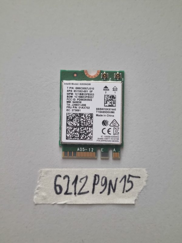 Originalna HP WiFi brezžična LAN kartica 8265NGW 851592-001 918855-855 deli prenosnika