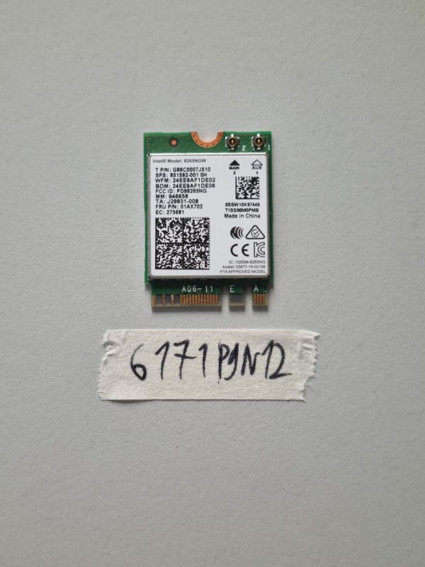 Originalna HP WiFi brezžična LAN kartica 8265NGW 851592-001 Intel AC prenosni deli