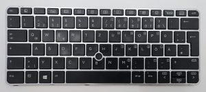Nemška tipkovnica QWERTZ za HP EliteBook 820 G3 – zamenjava delov prenosnika 826630-041