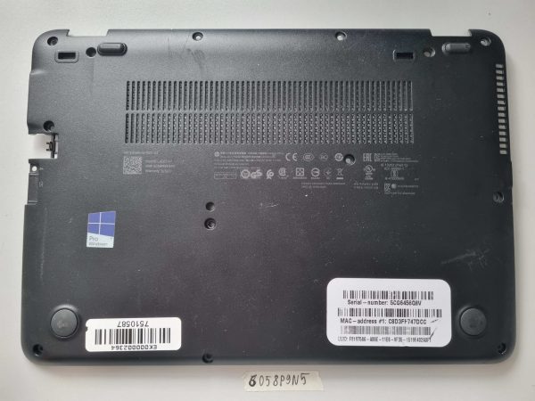 HP EliteBook 820 G3 Spodnji pokrov L4Q17AV | Originalni deli prenosnika – rabljeni