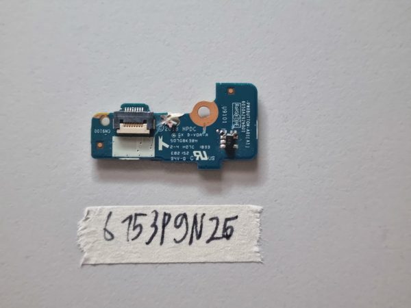 Plošča gumba za vklop prenosnika HP EliteBook 840 850 845 740 745 G5 G6 6050A2926001