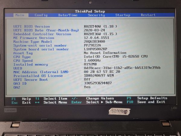 Osnovna plošča Lenovo L590 i5-8265U NM-B931 FL490 FL590 testirani originalni deli za prenosnike - slika 3