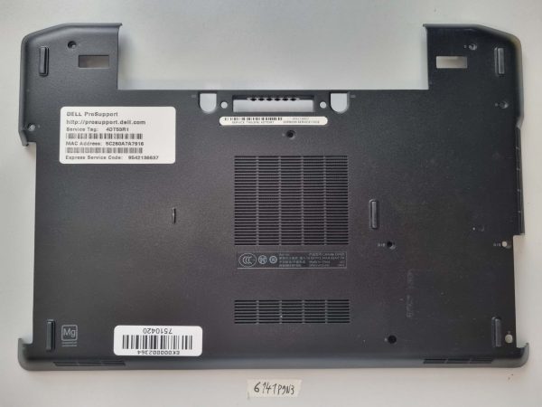 Originalni deli za prenosnik Dell Latitude E6420 spodnja kovinska vrata 025V3N AM0FD000600