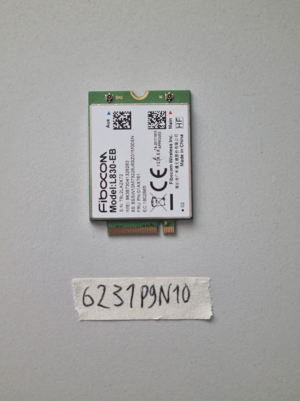 Fibocom L830-EB 01AX761 4G LTE WWAN modulna kartica za Lenovo ThinkPad T580 T480 T480s X280 X380