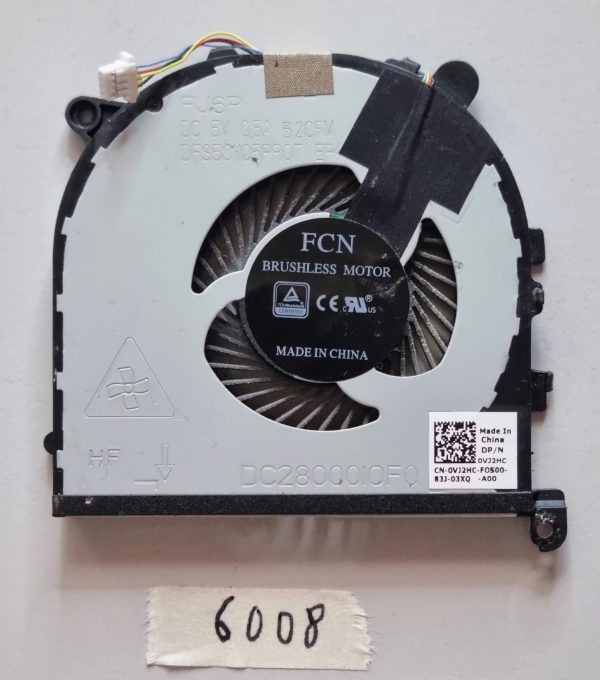 VJ2HC TK9J1 CPU GPU hladilni ventilator za Dell XPS 15 9560 Precision M5520 Deli prenosnika