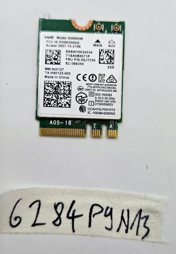 Lenovo ThinkPad X1 Carbon X260 T460 T560 WiFi kartica Intel 8260NGW 00JT530