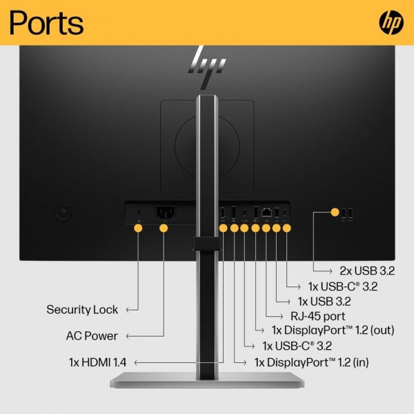 Monitor HP E24u G5 60,5 cm (23.8″) FHD IPS LED USB-C LAN 75 Hz - slika 2