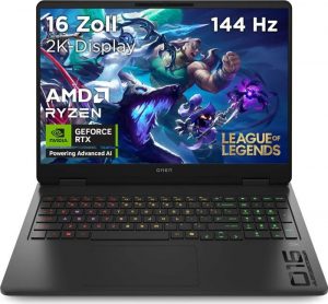 Prenosnik HP Omen 16-am0073ng / i7 / RAM 16 GB / SSD Disk / 16,0″ WUXGA