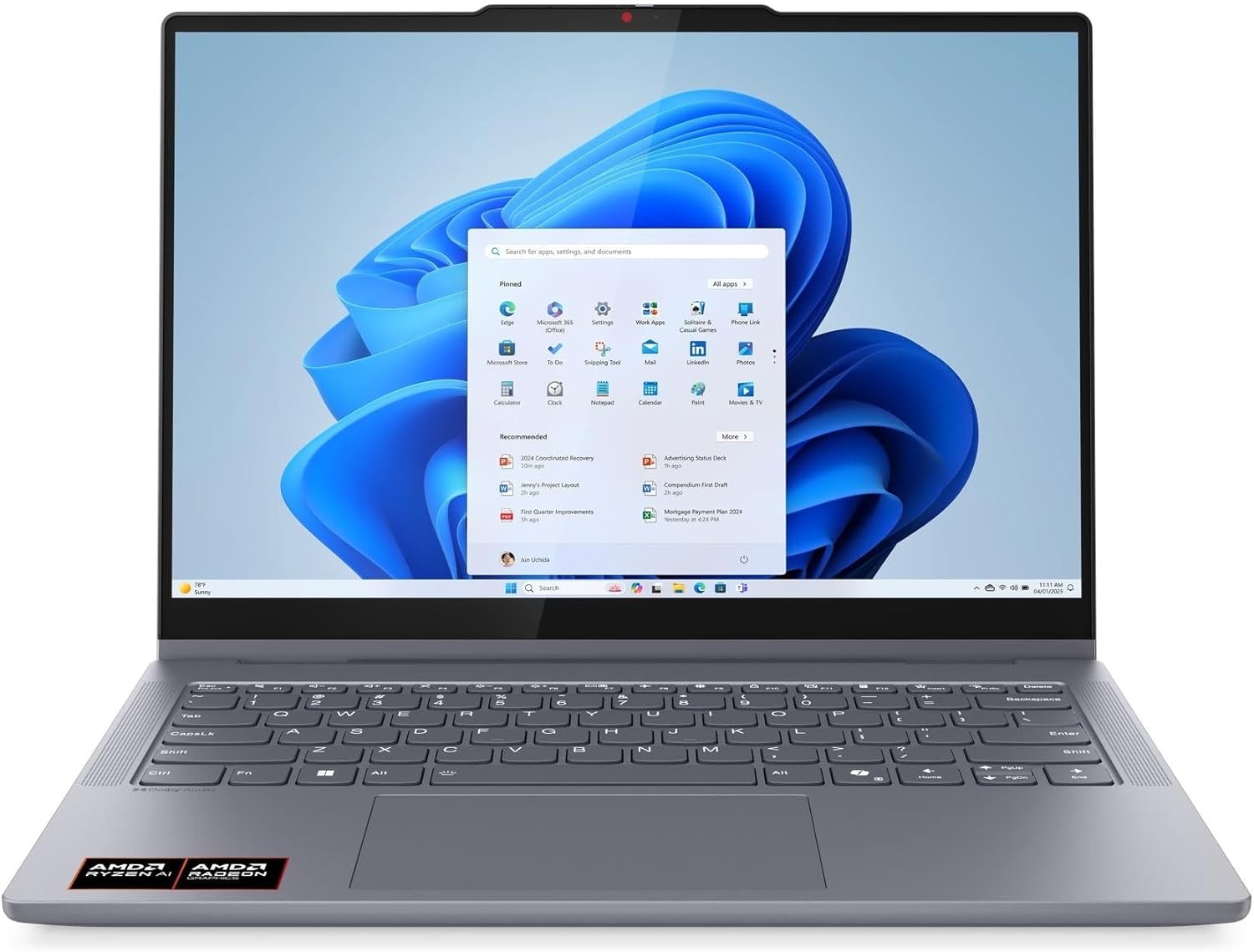 Prenosnik Lenovo IdeaPad 5 2-in-1 14AKP10 / Ryzen 5 / RAM 16 GB / SSD Disk / 14,0″ FHD - slika 2