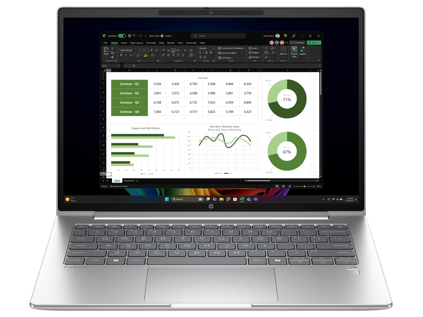 Prenosnik HP ProBook 4 G1q 14 AI | Snapdragon X1 / Qualcomm Snapdragon X / RAM 32 GB / SSD Disk / 14,0″ WUXGA