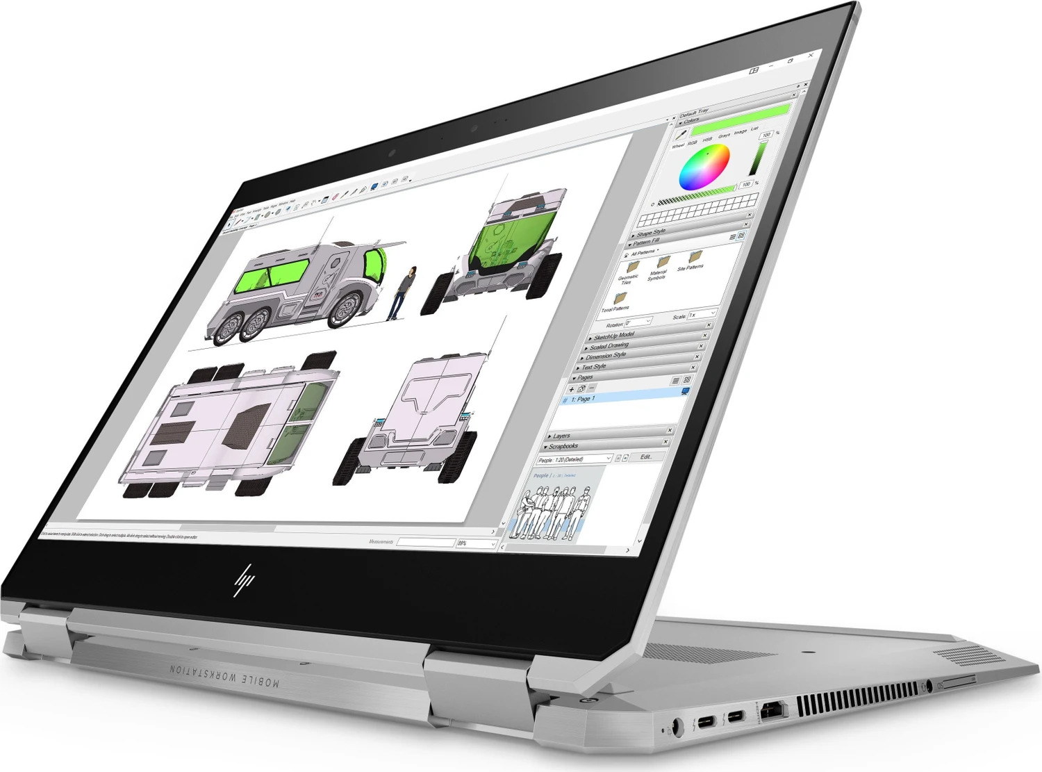 Prenosnik HP ZBook Studio X360 G5 Convertible / i7 / Quadro P1000 / RAM 16 GB / 512GB SSD / 15,6″ FHD - slika 3
