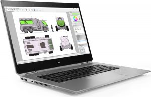 Prenosnik HP ZBook Studio X360 G5 Convertible / i7 / Quadro P1000 / RAM 16 GB / 512GB SSD / 15,6″ FHD