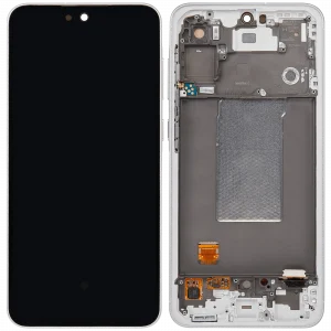OLED Assembly With Frame For Samsung Galaxy A56 5G (A566 / 2025) (Refurbished) (Lightgray)