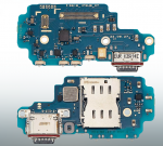 Charging Port Board s SIM čitalcem za Samsung Galaxy S23 Ultra 5G S918B (mednarodna različica) Premium