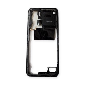 RABLJEN Original Srednji okvir (ohišje) z NFC anteno – črn za Xiaomi Redmi Note 10S