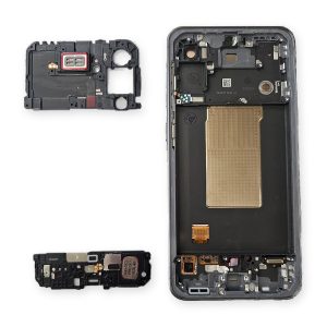 NOV Original Samsung Galaxy A56 5G (SM-A566B) zaslon AMOLED z okvirjem – črn – Service Pack GH82-36829A