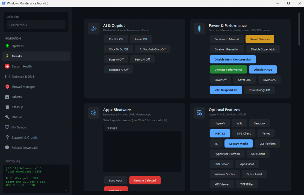 Windows Maintenance Tool: popoln pregled, namestitev in uporaba